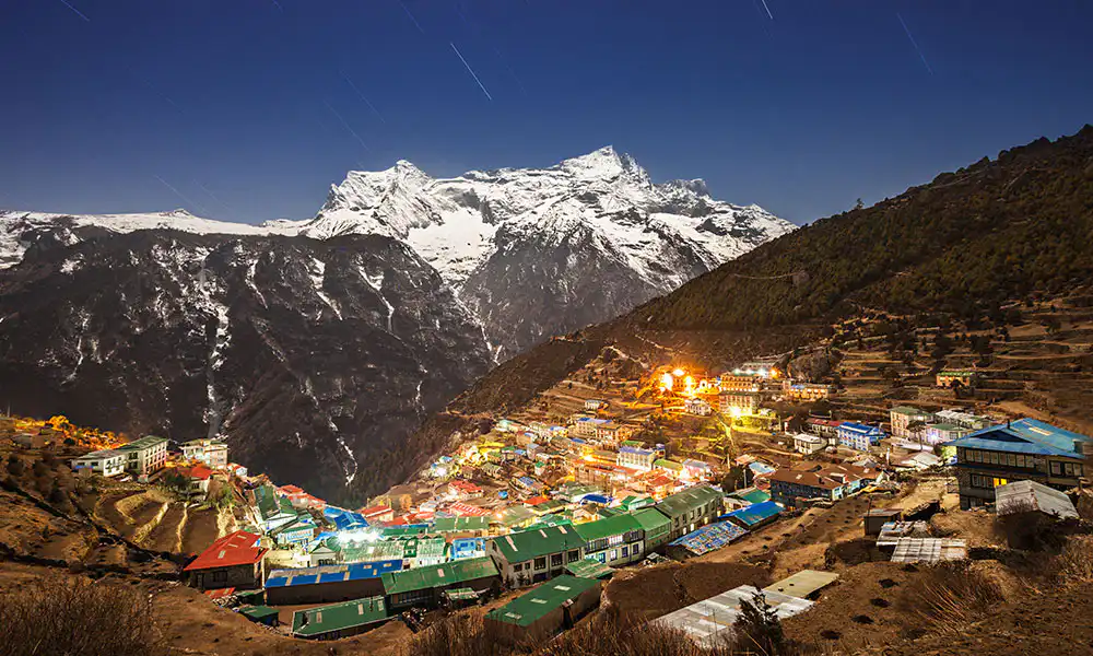 Everest View Trek Views of the settlements